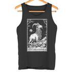 Live Deliciously Tarotkarte Wicca Ziege Heidnisch Okkult Tank Top