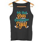 Lustigerpruch Ist Mir Egal Jugendlich Pubertät Tank Top