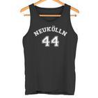 Neukölln 44 Weißes Nostalgie Berliner Bezirk Tank Top