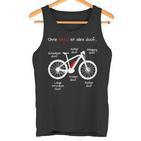 Ohne Akku Ist Alles Doof E-Bike Pedelec Emtb Ebike Tank Top