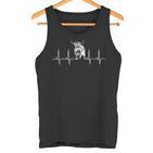 Schottische Highland-Kuh-Herzschlag Highland-Kuh Tank Top
