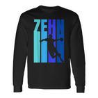 10 Geburtstag Jungs Handball Zehnter Geburtstag Langarmshirts