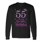 55 Es Ist Der Geburtstag Meiner Großenchwester Rosa Krone 55 Jahre Alt Langarmshirts