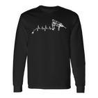 Bohrmaschine Geschenk Handwerkerchreiner Männer Diy Herzschlag Langarmshirts