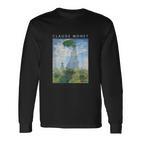 Claude Monet Lustiges Kunstonnenschirm Impressionismus Gemälde Herren Damen Lustige Kleidung Kunst Geschenk Ölgemälde Langarmshirts