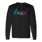 Cute Love Dancetilvolle Tänzerin Tanzliebhaber Tanzen Langarmshirts