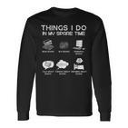 Dinge Die Ich In Meiner Freizeit Mache Und Bücher Für Bücherliebhaber Lese Langarmshirts