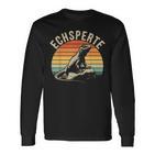 Echsperte Echspertin Lustiger Wortwitz Reptilien Langarmshirts
