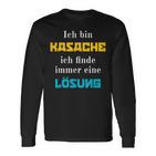 Ich Bin Kasache Ich Finde Immer Eine Lösung Kasachstan Langarmshirts