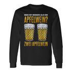 Was Ist Besser Als Ein Apfelwein Zwei Apfelwein Genuss Langarmshirts
