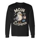 Moin Ihr Flitzpiepen Norddeutscherpruch Für Morgenmuffel Langarmshirts