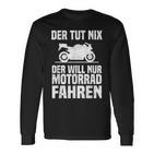 Motorrad Freiheit Motorradfahrer Biker Motorräder Fahrer Langarmshirts