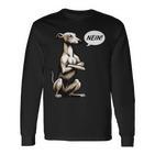 Nein Whippet Windhund Windhunde Whippets Windhundbesitzer Langarmshirts