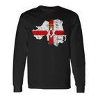 Nordirland Flagge Nordirland Reise Nordirland Langarmshirts