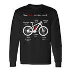 Ohne Akku Ist Alles Doof E-Bike Pedelec Emtb Ebike Langarmshirts