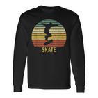 Skaterintagekateboard Retrokateboarder Grafik Langarmshirts