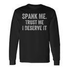 Spank Me Trust Me Icherdiene Es Lustig Prügelarkastisch Langarmshirts