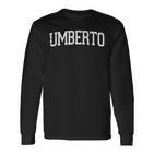 Vintage Personalisierter Name Classic Umberto Langarmshirts