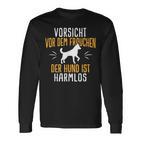 Vorsichtor Dem Frauchen Hundpruch Langarmshirts