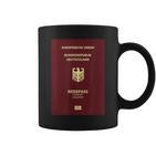 Deutscher Pass Reisepass Passport Kultur Reisen Deutschland Tassen