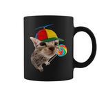 Dumme Katze Mit Lutscher-Meme Tassen