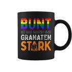 For Future 'Bunt Ist Das Dasein Und Granatenstark' Für Gute Laune -Erwachsenen Chwarz Tassen