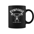 Gympanse Lustiger Gewichtheber Affe Tassen