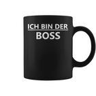Ich Bin Der Boss Lustigerpruch Für Kinder Und Erwachsene Tassen