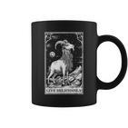 Live Deliciously Tarotkarte Wicca Ziege Heidnisch Okkult Tassen