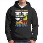 Kinder Ich Bin 3 Zug Tut Tut 3 Geburtstag Eisenbahner Kapuzenpullover