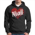 Lustiger Personalisierter Name Niall Herz I Love Niall Meme Kapuzenpullover