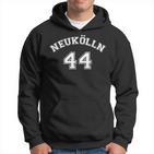 Neukölln 44 Weißes Nostalgie Berliner Bezirk Kapuzenpullover