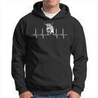 Schottische Highland-Kuh-Herzschlag Highland-Kuh Kapuzenpullover