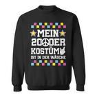 2000Er Outfit Damen 2000Er Geschenke Herren Retro Party Chwarz Erwachsene Sweatshirt