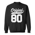 46Geburtstag Geschenk Mann Frau Original Jahrgang 1980 Sweatshirt