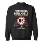 66 Geburtstagchonend Behandeln Oldtimer Ist 66 Jahre Sweatshirt
