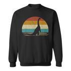 Brachiosaurus Dinosaurier Deko Retrointage Für Dino Fans Sweatshirt