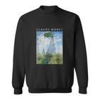 Claude Monet Lustiges Kunstonnenschirm Impressionismus Gemälde Herren Damen Lustige Kleidung Kunst Geschenk Ölgemälde Sweatshirt