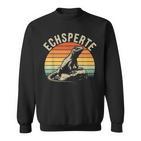 Echsperte Echspertin Lustiger Wortwitz Reptilien Sweatshirt