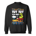 Kinder Ich Bin 3 Zug Tut Tut 3 Geburtstag Eisenbahner Sweatshirt