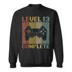 Level 13 Complete Gamer 13 Jahre Zocker Junge Geschenk Sweatshirt
