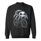 Motivpringspinnenliebhaber Fahrrad Sweatshirt