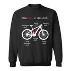 Ohne Akku Ist Alles Doof E-Bike Pedelec Emtb Ebike Sweatshirt