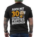 30Geburtstag Flottes Bienchen 30 Jahre Ehrentag Lustig Frau T-Shirt mit Rückendruck
