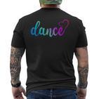 Cute Love Dancetilvolle Tänzerin Tanzliebhaber Tanzen T-Shirt mit Rückendruck