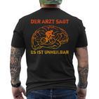 Der Arztagt Es Ist Unheilbar Fahrrad Rennrad Fahrradfahrer T-Shirt mit Rückendruck