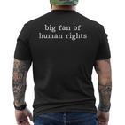 Großer Fanon Menschenrechtsaktivisten Menschenrechte T-Shirt mit Rückendruck