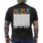 Letzter Kindergartentagign My Back Tochool T-Shirt mit Rückendruck