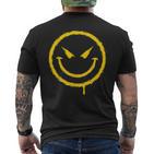 Meltingmile Face Groovige Lustige Coole Hippie-Ästhetik T-Shirt mit Rückendruck