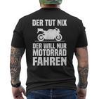 Motorrad Freiheit Motorradfahrer Biker Motorräder Fahrer T-Shirt mit Rückendruck